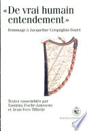 De vrai humain entendement : études sur la littérature française de la fin du Moyen Age offertes en hommage à Jacqueline Cerquiglini-Toulet, le 24 janvier 2003