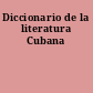 Diccionario de la literatura Cubana