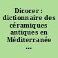 Dicocer : dictionnaire des céramiques antiques en Méditerranée nord-occidentale : VIIème s. av. n. è - VIIème s. de n. è., Provence, Languedoc, Ampurdan