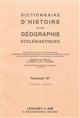 Dictionnaire d'histoire et de géographie ecclésiastiques : [T. XXXI] : Fascicule 183 : Léontiev-Lesley