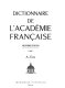 Dictionnaire de l'Académie française : 1 : A-Enz
