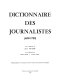 Dictionnaire des journalistes : 1600-1789