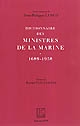Dictionnaire des ministres de la Marine, 1689-1958