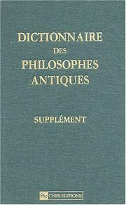 Dictionnaire des philosophes antiques : I : Abam(m)on à Axiothéa