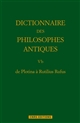 Dictionnaire des philosophes antiques : V : De Paccius à Rutilius Rufus : 2e partie, Vb : De Plotina à Rutilius Rufus