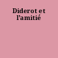 Diderot et l'amitié