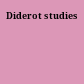 Diderot studies
