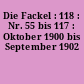 Die Fackel : 118 : Nr. 55 bis 117 : Oktober 1900 bis September 1902