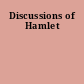 Discussions of Hamlet