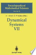 Dynamical systems : VII : Integrable systems, nonholonomic dynamical systems