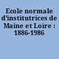 Ecole normale d'institutrices de Maine et Loire : 1886-1986