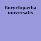 Encyclopædia universalis