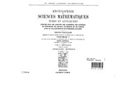 Encyclopédie des sciences mathématiques pures et appliquées... : Tome IV : Mécanique : Premier volume : Généralités, historique