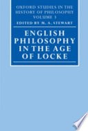 English philosophy in the age of Locke