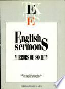 English sermons : mirrors of society