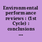 Environmental performance reviews : (1st Cycle) : conclusions and recommendations 32 countries (1993-2000)