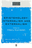 Epistemology : internalism and externalism