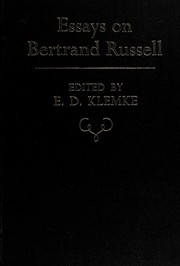 Essays on Bertrand Russell