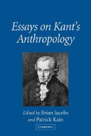 Essays on Kant's anthropology