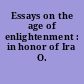 Essays on the age of enlightenment : in honor of Ira O. Wade