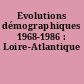 Evolutions démographiques 1968-1986 : Loire-Atlantique