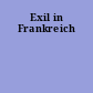 Exil in Frankreich