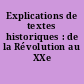 Explications de textes historiques : de la Révolution au XXe siècle