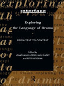 Exploring the language of drama : from text to context