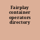 Fairplay container operators directory