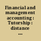 Financial and management accounting : Tutorship : distance learning programme of the ICS