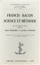 Francis Bacon : science et méthode : actes du Colloque de Nantes