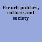 French politics, culture and society