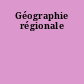 Géographie régionale