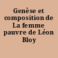 Genèse et composition de La femme pauvre de Léon Bloy