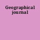 Geographical journal