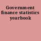 Government finance statistics yearbook