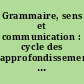 Grammaire, sens et communication : cycle des approfondissements, CE 2 : cahier d'exercices