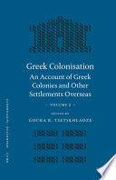 Greek colonisation : an account of Greek colonies and other settlements overseas : 2