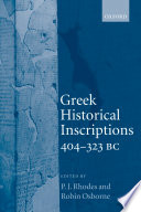 Greek historical inscriptions, 404-323 BC