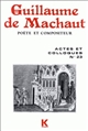 Guillaume de Machaut : colloque-table ronde