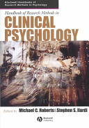 Handbook of research methods in clinical psychology