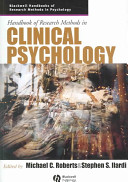 Handbook of research methods in clinical psychology