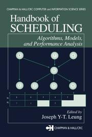 Handbook of scheduling : algorithms, models, and performance analysis