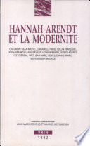 Hannah Arendt et la modernité