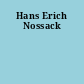 Hans Erich Nossack