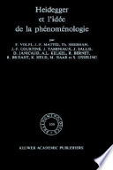 Heidegger et l'idée de la phénoménologie