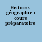 Histoire, géographie : cours préparatoire