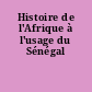 Histoire de l'Afrique à l'usage du Sénégal