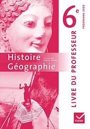 Histoire géographie 6e : livre du professeur