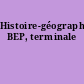 Histoire-géographie, BEP, terminale
